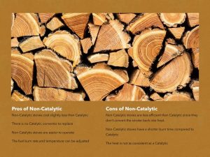 pros and cons of non catalytic wood burning stove
