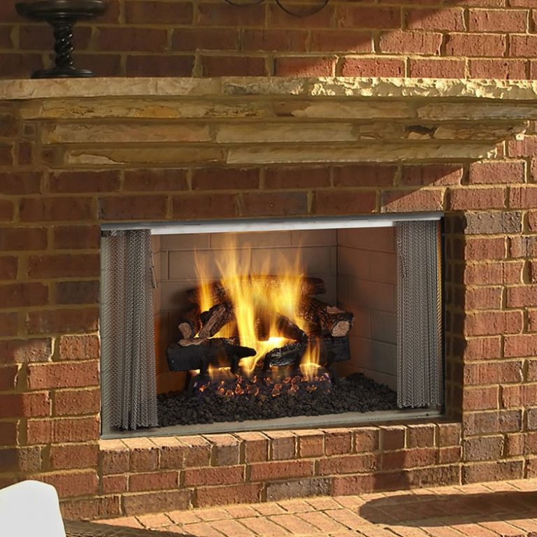 Majestic Castlewood Outdoor Wood Fireplace Energy Savers