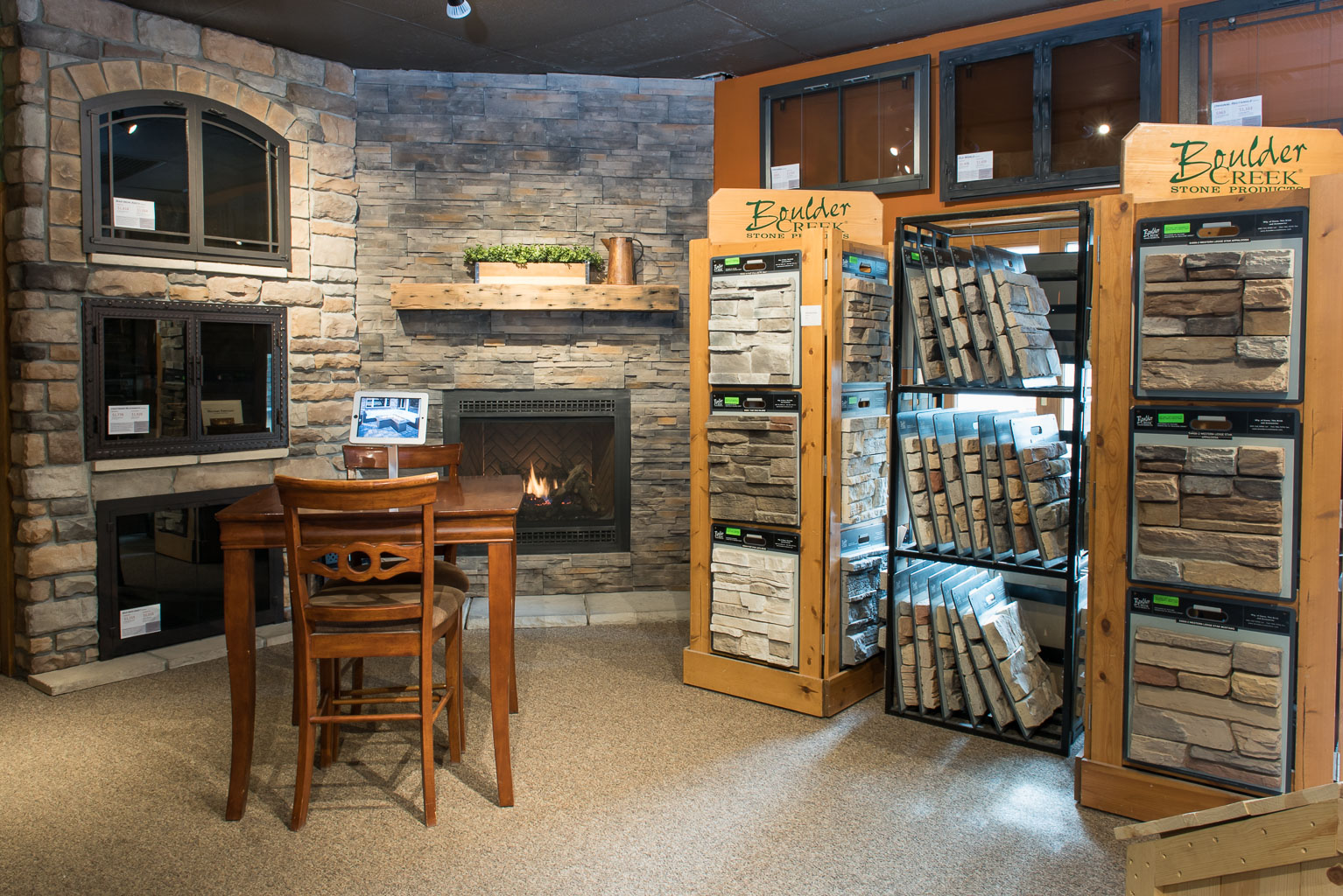 Energy Savers, located in Oakdale, Minnesota's fireplace showroom